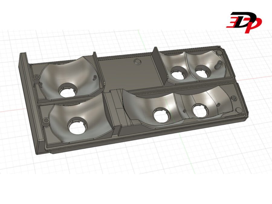 CAD-Modell eines rekonstruierten Fahrzeugbauteils